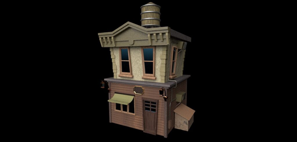 antique shop stylized 3d model